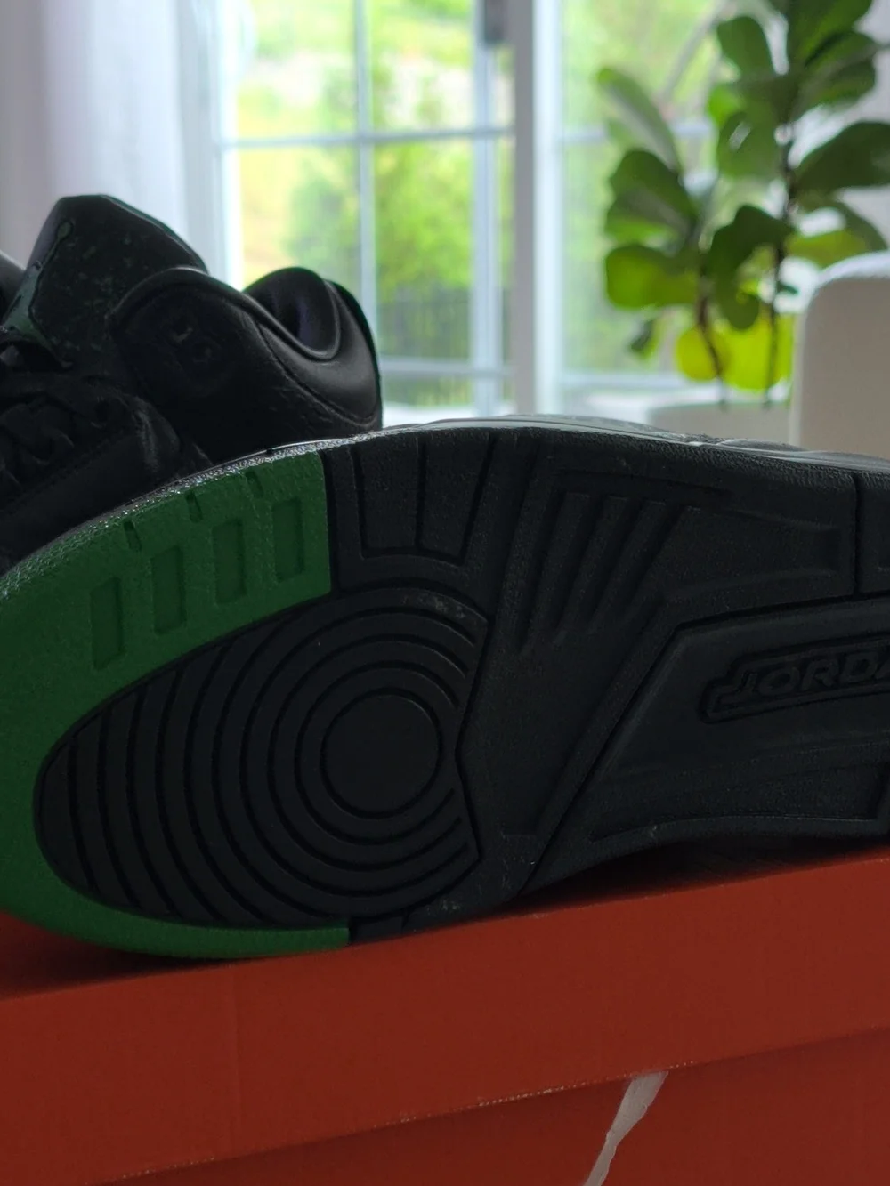 Custom Nike Jordan 3's Men’s Black and Green Low-Top Sneakers